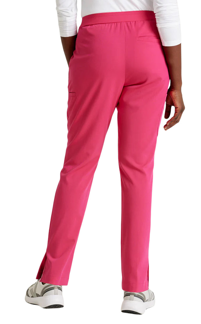 Grey's Anatomy™ Stretch by Barco Serena 7-Pocket Mid-Rise Tappered Leg Scrub Pant-Vibrance Pink