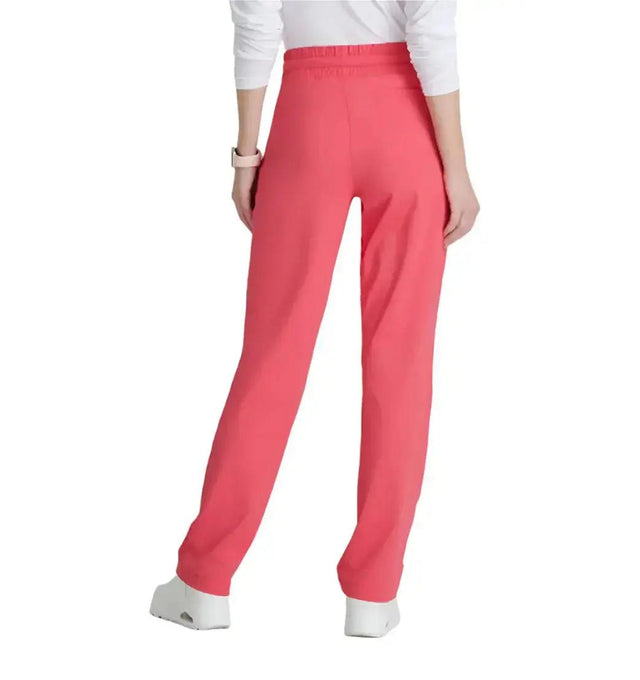 Skechers™ by Barco Slip-ins Reach Shirred Waistband Slim and Straight Pant - Punch Pink
