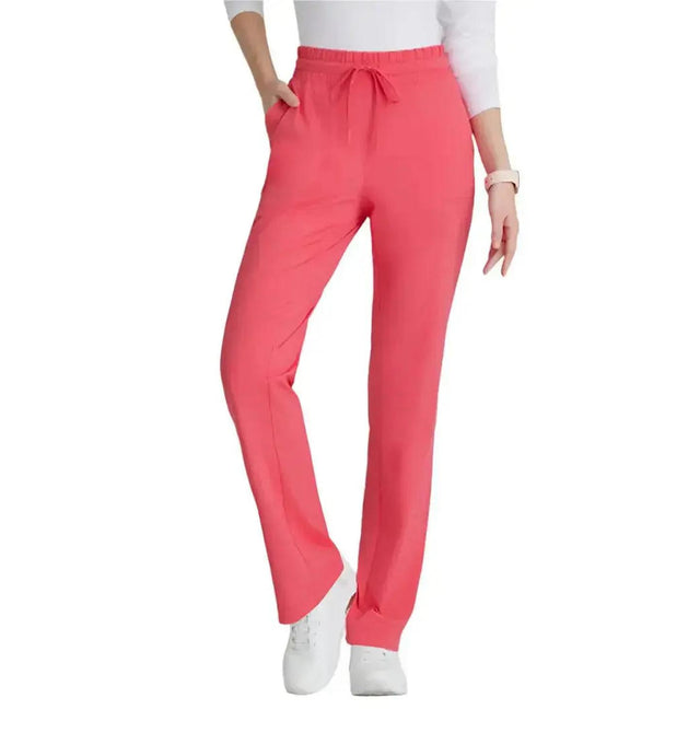Skechers™ by Barco Slip-ins Reach Shirred Waistband Slim and Straight Pant - Punch Pink