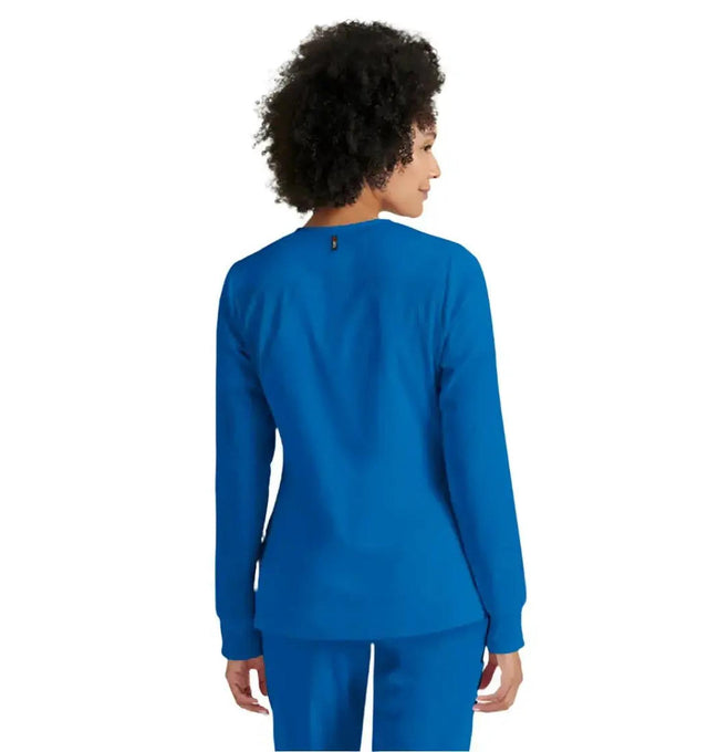 Grey's Anatomy Stretch™ by Barco Gianna 5-Pocket Crewneck Scrub Jacket-New Royal