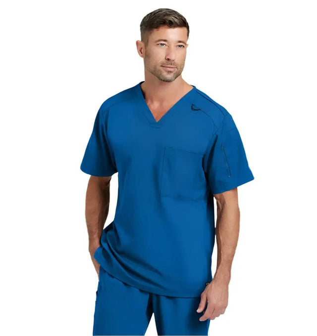Grey's Anatomy Stretch™ by Barco Murphy 2-Pocket V-Neck Scrub Top-New Royal