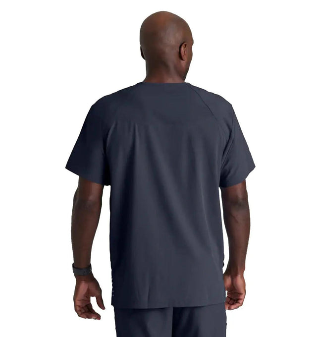 Barco One™ by Barco Amplify 5-Pocket V-Neck Scrub Top-Steel