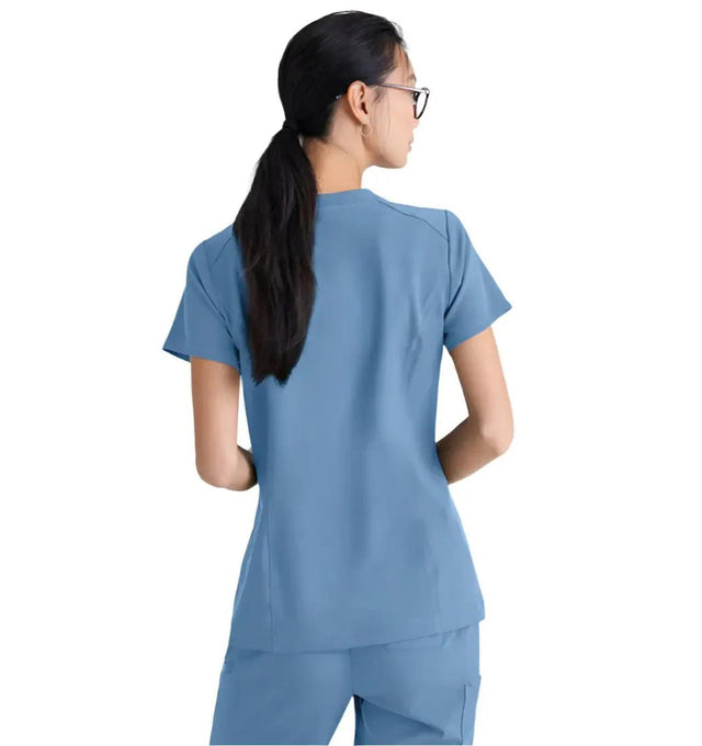 Grey's Anatomy™ Evolve by Barco Sway 1-Pocket Banded V-Neck Scrub Top-Extra LG-ceil