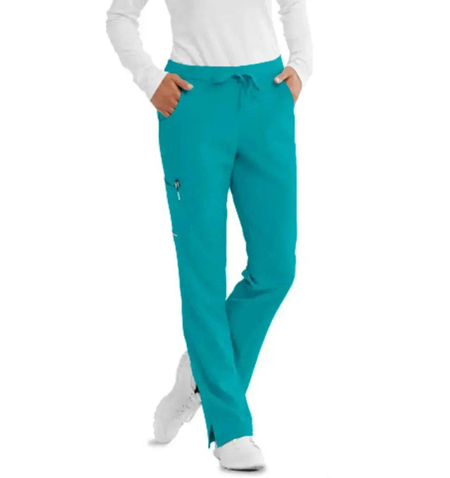 SKECHERS™ by barco Reliance 3-Pocket Mid-Rise Straight Leg Scrub Pant-Teal