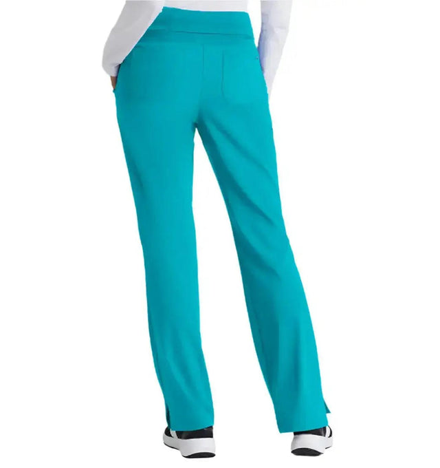 Barco One™ by Barco Stride 5-Pocket Mid-Rise Straight Leg Scrub Pant-Teal
