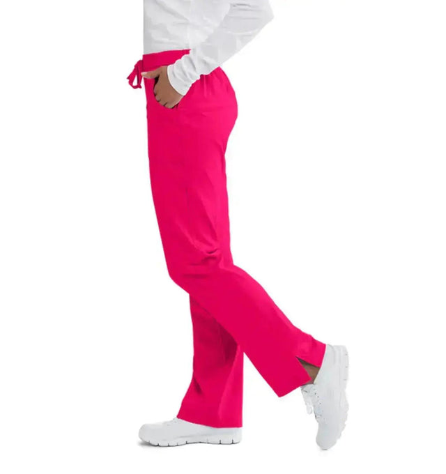 SKECHERS™ by barco Reliance 3-Pocket Mid-Rise Straight Leg Scrub Pant-Vibrance Pink