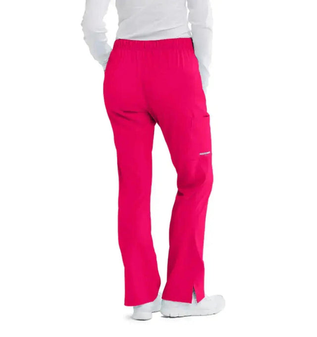 SKECHERS™ by barco Reliance 3-Pocket Mid-Rise Straight Leg Scrub Pant-Vibrance Pink