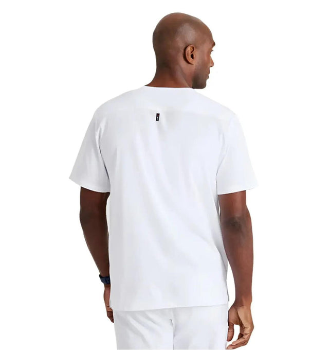 Grey's Anatomy Stretch™ by Barco Murphy 2-Pocket V-Neck Scrub Top-White