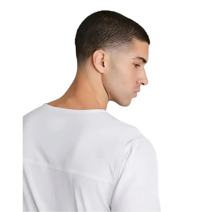 SKECHERS™ by Barco Structure 1-Pocket V-Neck Scrub Top-White