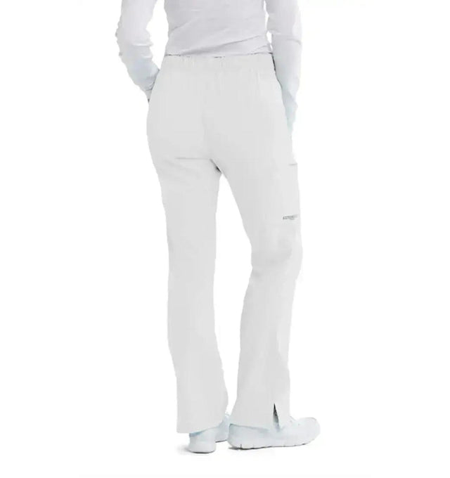 SKECHERS™ by barco Reliance 3-Pocket Mid-Rise Straight Leg Scrub Pant-White