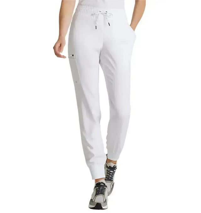 Barco Unify™ by Barco UNION 5-POCKET MID-RISE JOGGER SCRUB PANT-White