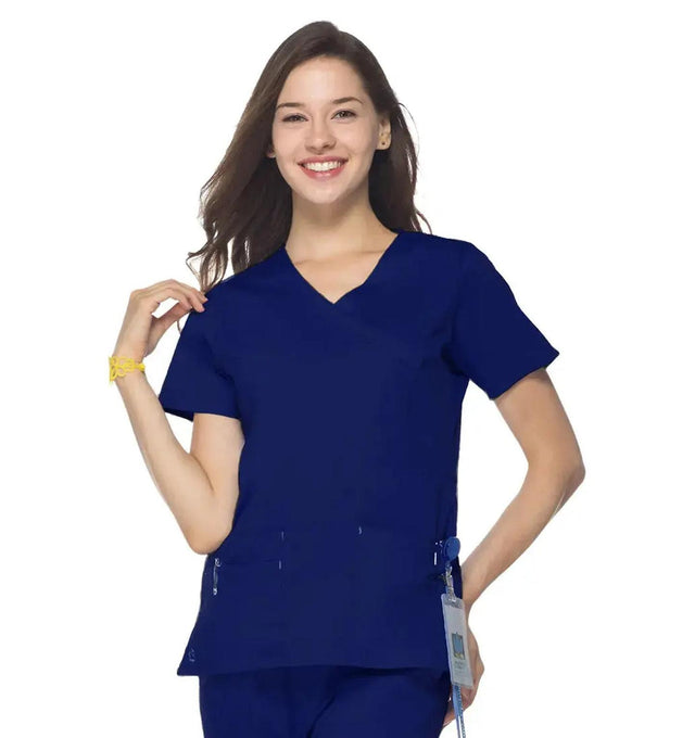 Maevn Women's "Blossom" Scrub Top 1102 Navy