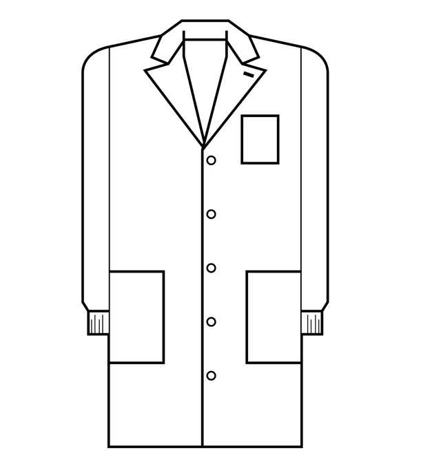 Meta Unisex 40" Fluid Resistant Anti - Static Labcoat - Fiumara Medical