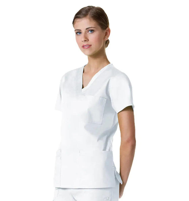 Maevn Women's Blossom 3 Pocket V-Neck Scrub Top 1202