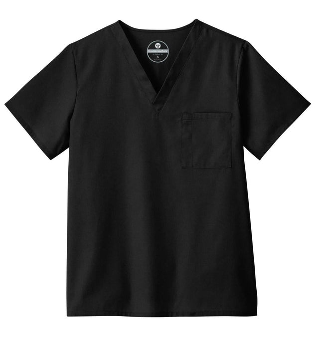 Fundamentals Unisex One Pocket Top - Front Black