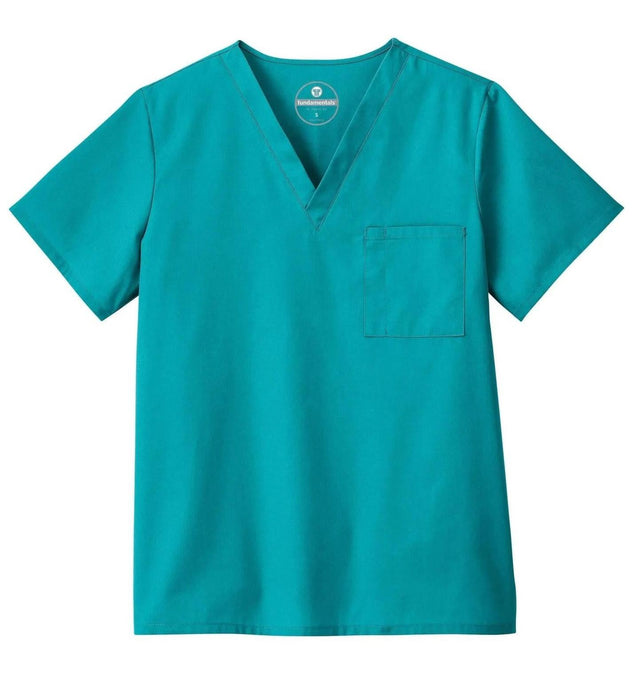 Fundamentals Unisex One Pocket Top - Front Teal