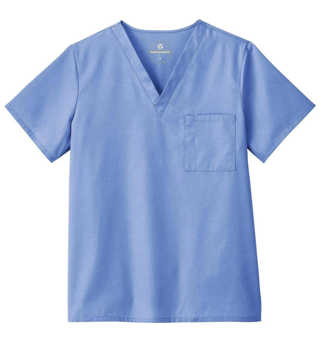 Fundamentals Unisex One Pocket Top - Front Ceil Blue