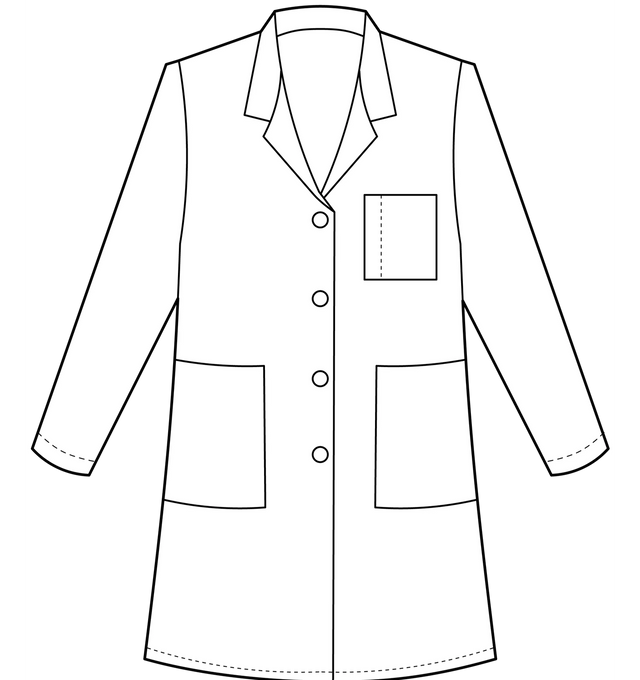 Meta Fundamentals 33" Ladies Labcoat - Sketch