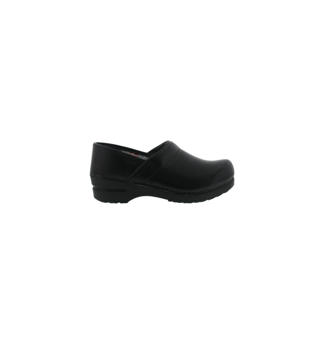 Sanita Women's Professional PU Medical Clog Black Side