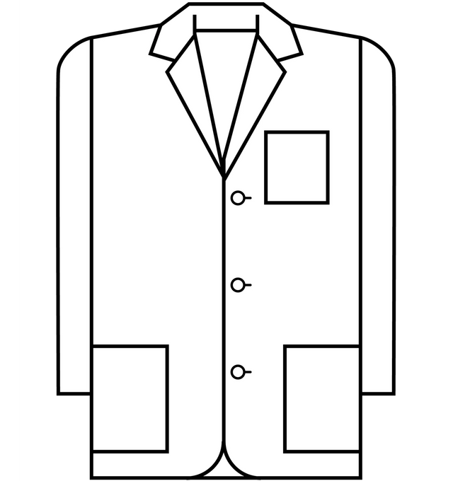 Meta Fundamentals 30" Men's Consultation Coat - Sketch