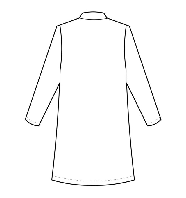 Meta 37" Ladies Labcoat - Sketch Back