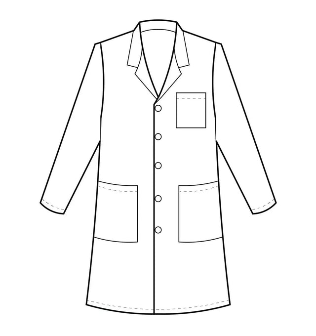 Meta 37" Ladies Labcoat - Sketch Front