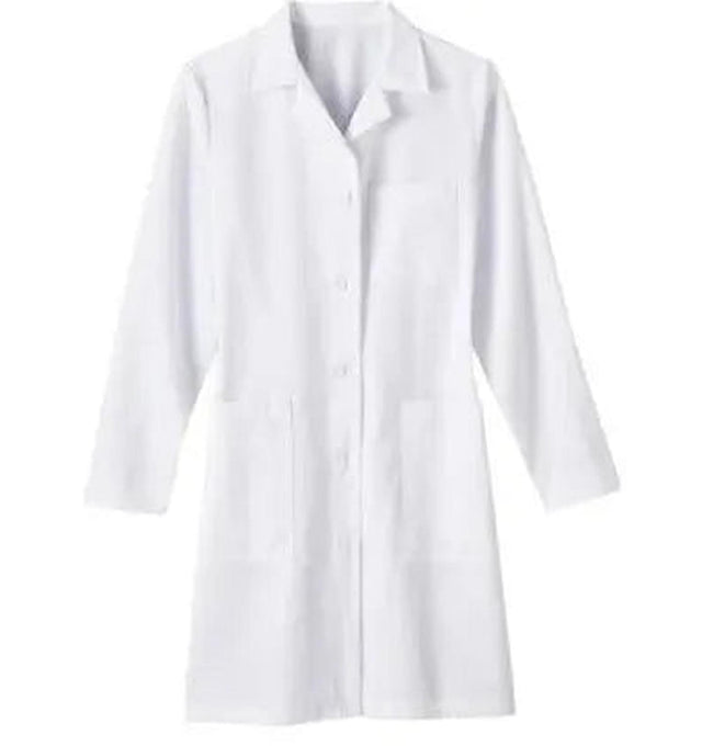 Meta Women's 37" Long Labcoat - Front