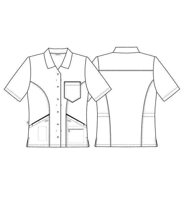 Kentaur Ladies V-Neck Functional Shirt Sketch