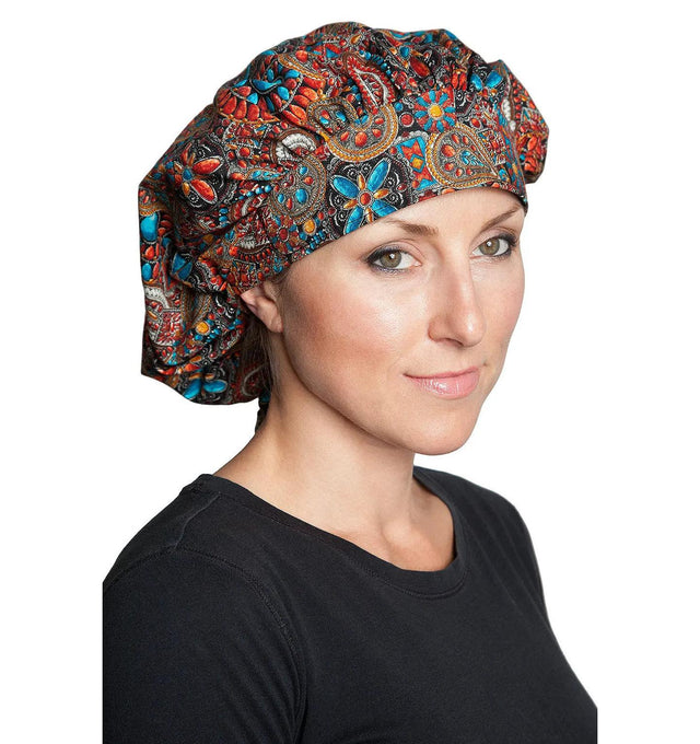 Fiumara Apparel Bouffant Cap Indian Jewel Coral