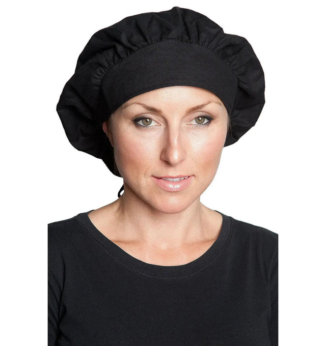 Fiumara Apparel Bouffant Cap Black Front