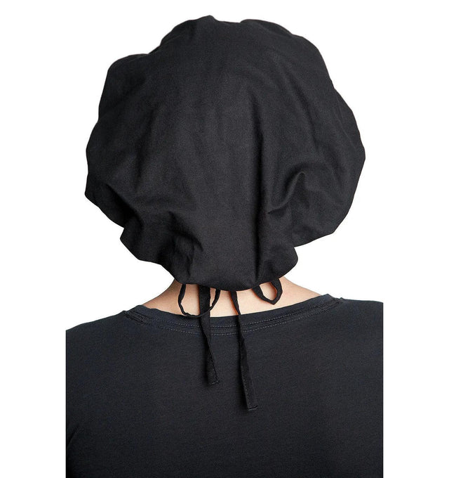 Fiumara Apparel Bouffant Cap Black Back Down