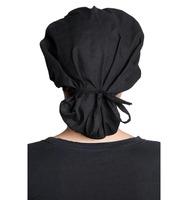 Fiumara Apparel Bouffant Cap Black Back Tied