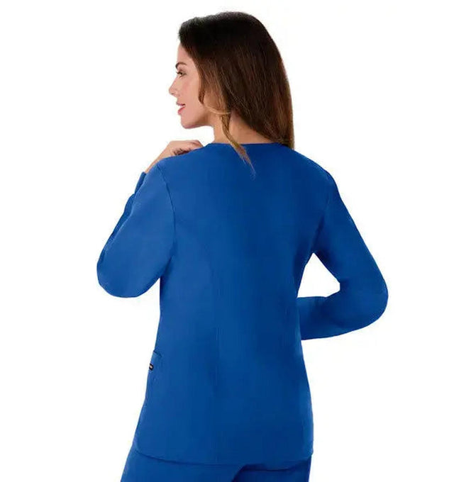 Jockey Classic Ladies 28" Round Neckline Jacket Royal Blue Back