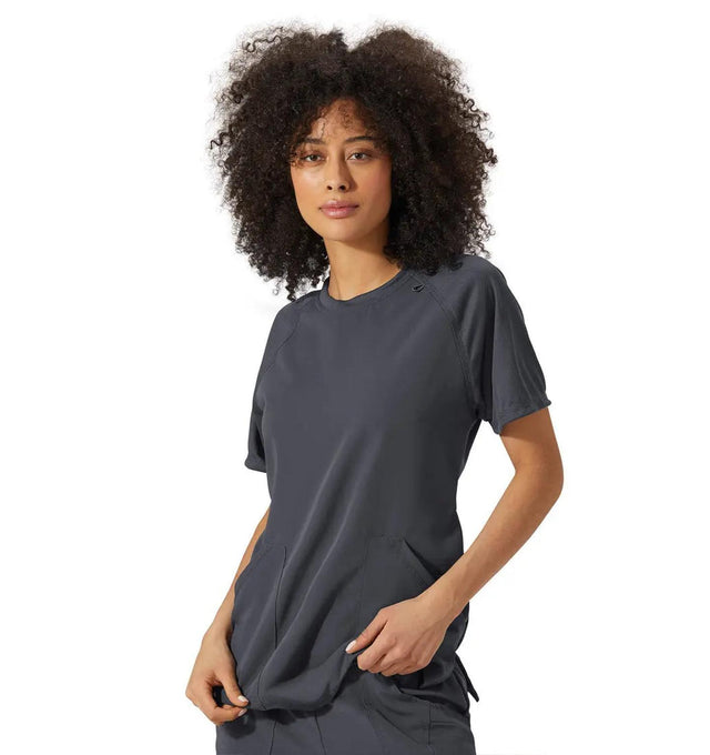 Jockey Ladies Comfort Crew Top - Main Image Charcoal
