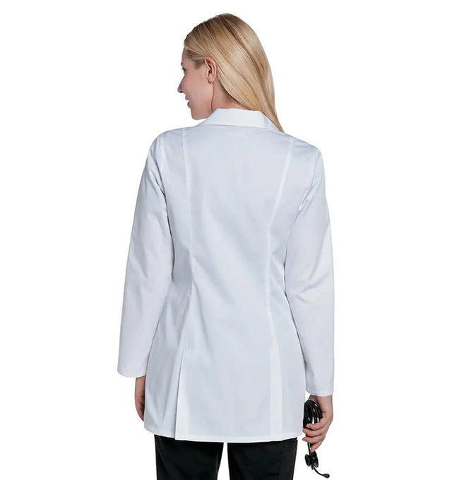 Landau Women's Lab Coat w/ Tablet Pocket White Back
