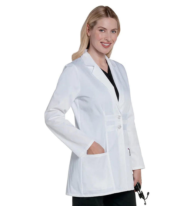 Landau Women's Lab Coat w/ Tablet Pocket White