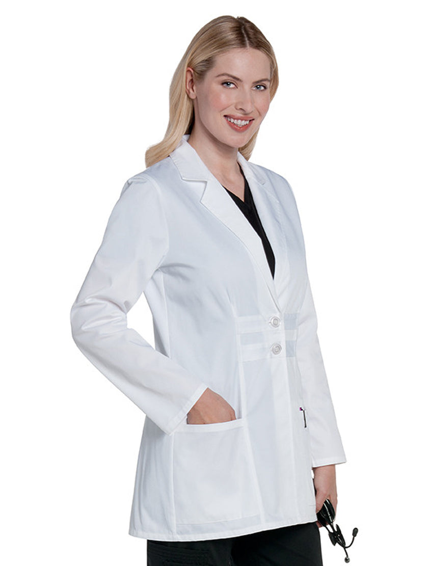 Landau Women's Lab Coat w/ Tablet Pocket White