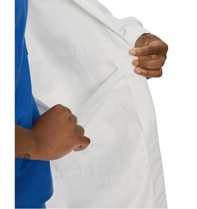 Landau Men's 5-Pocket Mid-Length Notebook Lab Coat 3174 -White-InnerPocketview