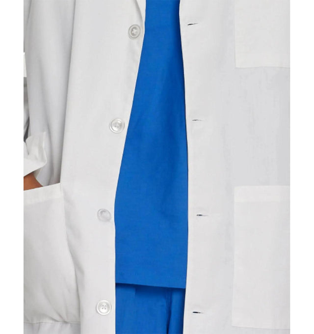 Landau Unisex 2-Pocket Full-Length Lab Coat 3178 -White-pocketview