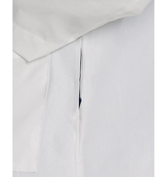 Landau Unisex 2-Pocket Full-Length Lab Coat 3178 -White-Sidepocket view
