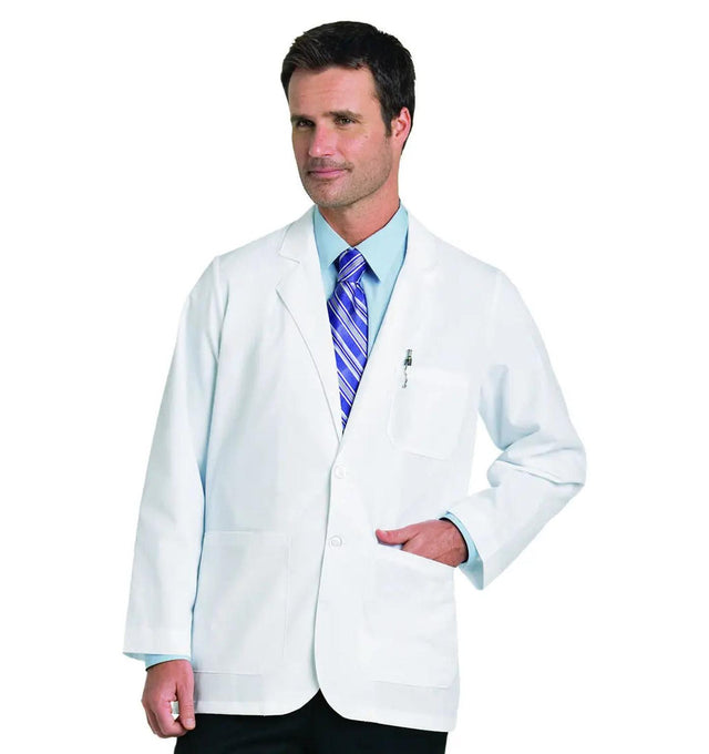 Landau Men's 30" Consultation Coat White
