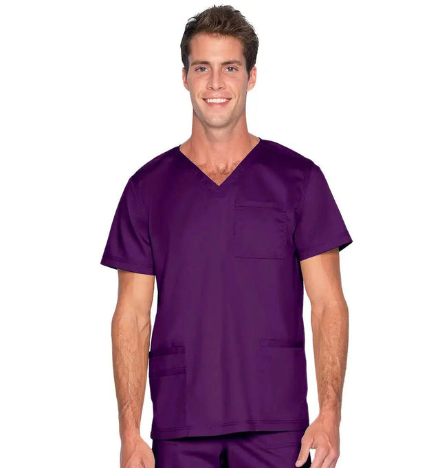 Landau ProFlex Men's 4-Pocket V-Neck Scrub Top - Fiumara Medical