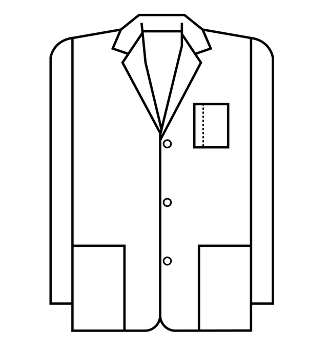 Meta Unisex 30" Consultation Labcoat - Sketch
