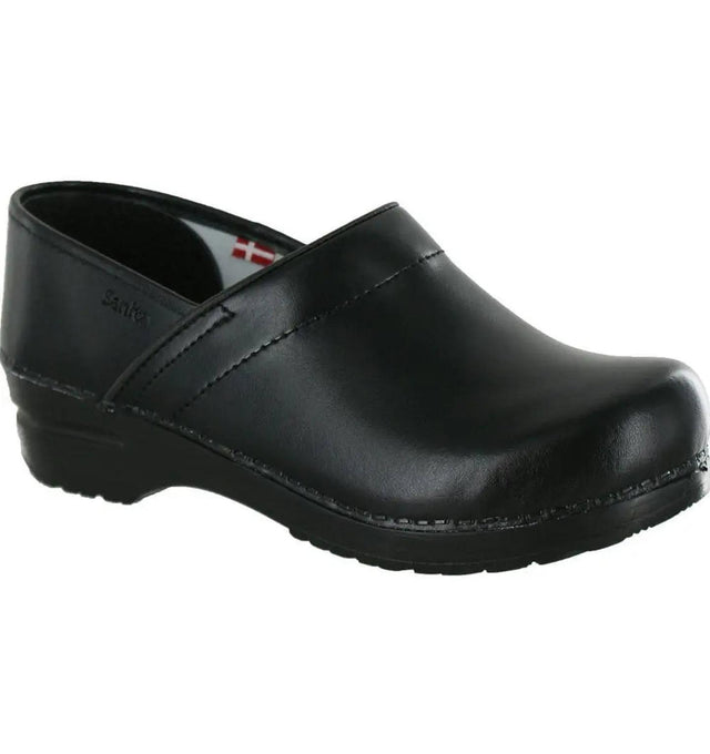 Sanita Women's Professional PU Medical Clog Black Main