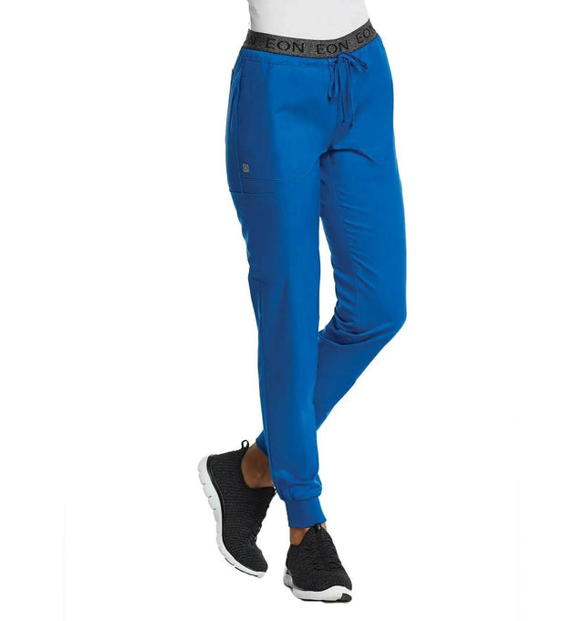 Sporty Full Elastic Logo Waist Jogger Pant Royal Blue