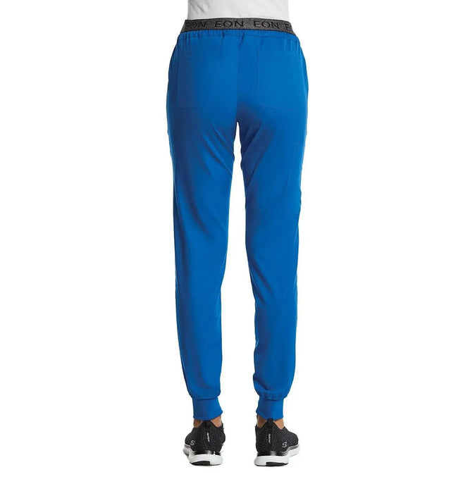 Sporty Full Elastic Logo Waist Jogger Pant Royal Blue Back