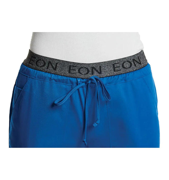 Sporty Full Elastic Logo Waist Jogger Pant Royal Blue Elastictband