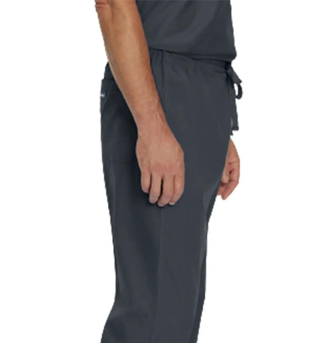 Landau Essentials Unisex Straight-Leg Scrub Pants 7602 -Graphite-sIDEview