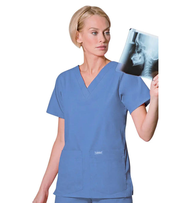 Landau Women's V-Neck Four-Pocket Tunic 8219