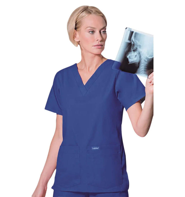 Landau Women's V-Neck Four-Pocket Tunic 8219